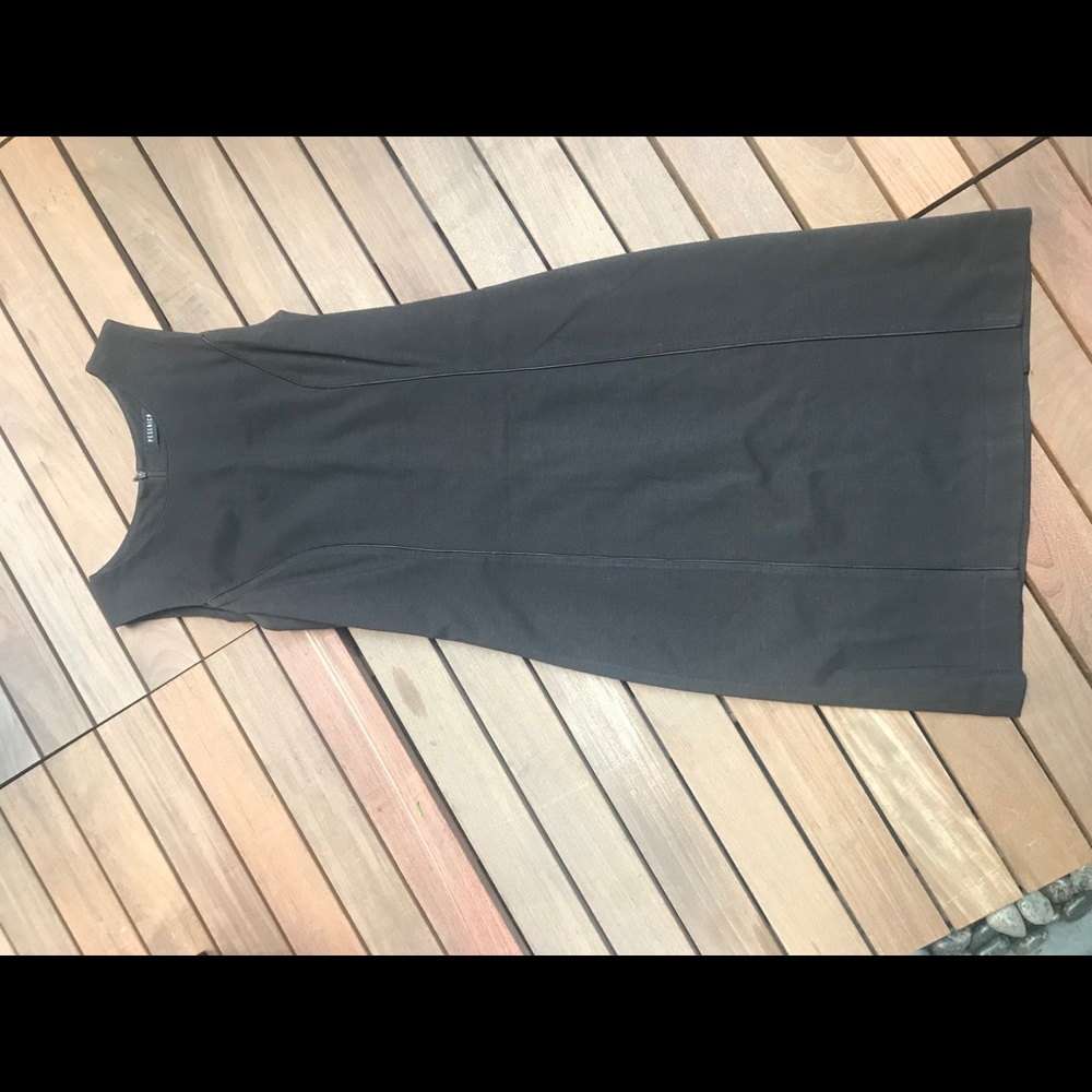 PESERICO Steel Grey Sleeveless Mid Length Dress